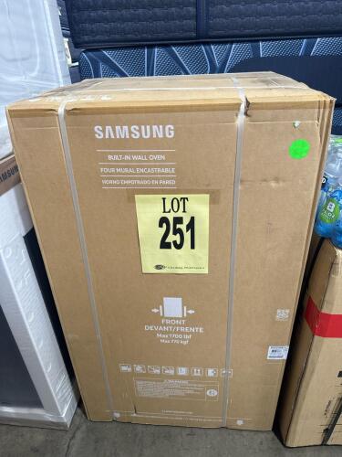 Samsung NV51CG700DMTAAA premium built-in double wall oven featuring AI Pro Cooking&trade; Camera, Wi-Fi connectivity, Flex Duo&trade;, Air Fry, and a matte black steel finish. Offers advanced smart controls and multiple cooking modes for versatile, high-performance 