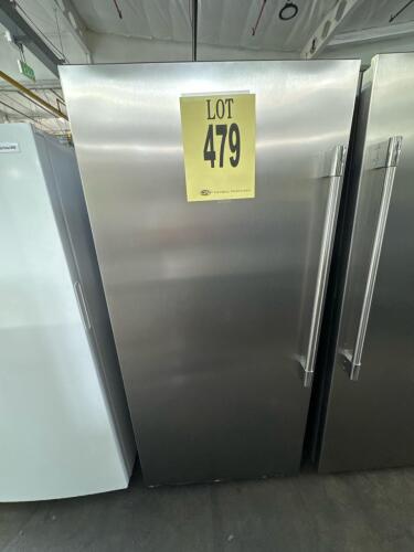 Frigidaire Professional FPFU19F8WFB 19 Cu. Ft. Single-Door Freezer, featuring EvenTemp&trade; Cooling System, Power Outage Assurance, factory-installed ice maker, adjustable glass shelves, door ajar and high temp alarms, digital display controls, and Smudge-Pro