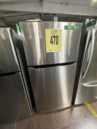 LG LRTLS2403S/00 24 cu. ft. Top Freezer Refrigerator, stainless steel, 33"W x 34"D x 69"H, automatic defrost, Energy Star Certified (501 kWh/year), PrintProof&trade; fingerprint resistant finish, R600a refrigerant, 115V/60Hz/2.7A, made in Mexico, factory icemak