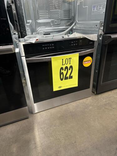 Samsung NV31T4551SS/AA 24" Single Wall Oven featuring 3.1 cu. ft. capacity, True Convection, Wi-Fi Connectivity, Digital Touch Controls, Catalytic &amp; Steam Clean, Hidden Bake Element, Bread Proof, Warming Mode, Delay Start, Kitchen Timer, Halogen Light