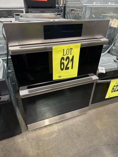 Dacor DOC30M977DS 30" Built-In Combination Wall Oven with Microwave, featuring a 1.9 cu. ft. upper oven and 4.8 cu. ft. lower oven, Steam-Assist Oven, Convection Speed Oven, Dual Four-Part Pure Convection, Wi-Fi-Enabled 7-Inch LCD Control Panel, Chef Mode