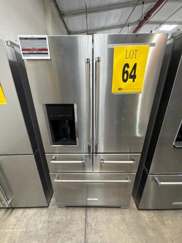 KITCHENAID KRMF706ESS 36in MULTI-DOOR FREESTANDING REFRIGERATOR SS, S/N-KB2812107 RETAIL $4499