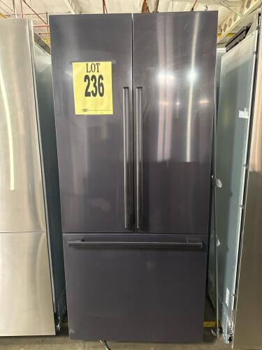 Dacor DRF367500AP 36" Built-In French Door Refrigerator, featuring 21.3 cu. ft. total capacity, 14.5 cu. ft. refrigerator capacity, 6.8 cu. ft. freezer capacity, dual icemaker with Cocktail Ice&trade;, internal water dispenser, SteelCool&trade; interior with 3D light