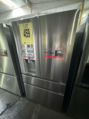 LG LF29S9730S/00 French Door Refrigerator, 29 cu. ft. capacity, dual ice maker including mini craft ice, WiFi-enabled with LG ThinQ, external ice and water dispenser, stainless steel finish, 4 doors (2 French + 2 drawers), energy verified, automatic defro