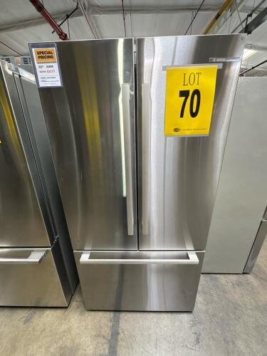 BOSH B36CT80SNS 36in FRENCH DOOR REFRIGERATOR SS, S/N-24210058565013754 RETAIL $3899