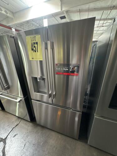 LG LF24Z6530S/00 24 cu. ft. 3-Door Counter-Depth MAX French Door Refrigerator, Stainless Steel, features external ice/water dispenser, SmartThinQ WiFi connectivity, Slim SpacePlus Ice System, Door Cooling+, Energy Star Certified, Zero Clearance doors, ove