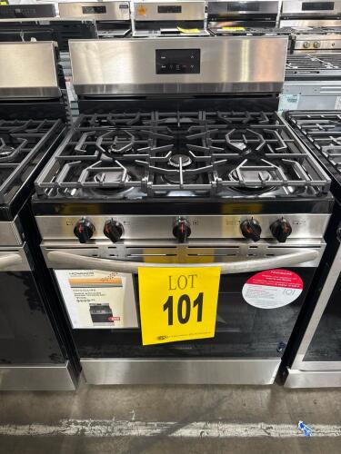 FRIGIDAIRE FCRG3052BS 30in GAS RANGE 5 BURNERS SS, S/N-VF40799806 RETAIL $999
