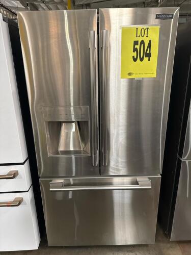 Signature Kitchen Suite SKSFD3623SD/00 36" French Door Refrigerator, 25.5 cu. ft., Stainless Steel, featuring external water and ice dispenser with cubed/crushed ice, Craft Ice&reg; maker, Mini Cubed Ice maker, Smart Cooling&reg; Plus System, Cool Guard metal int