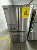 GE PROFILE PVD28BYNFS 36in SMART 4-DOOR FRENCH-DOOR W/DOOR IN DOOR REFRIGERATOR SS, S/N-TS502690 RETAIL $4399