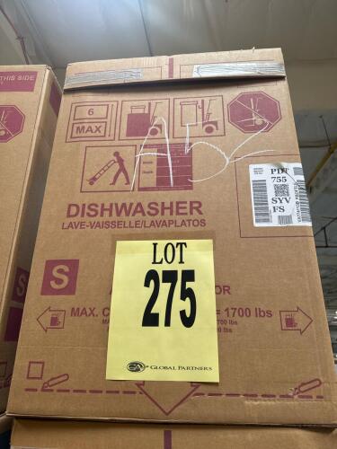 GE Profile PDT755SYVFS built-in dishwasher, stainless steel finish, 16 place settings, 42 dBA noise level, third rack, WiFi Connect, 5 wash cycles, top digital controls, stainless steel tub, 120 lbs gross weight, Serial Number: VA774113B