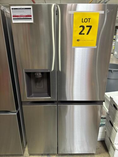 LG LRSXC2306S 36in SIDE-BY-SIDE COUMTER-DEPTH REFRIGERATOR SS, S/N-402MRRH3A166 RETAIL $2,100