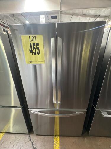 LG LRFLC2706S/01 French Door Refrigerator, 26.5 cu. ft., Stainless Steel, Wi-Fi Enabled, internal water dispenser, single ice maker in freezer, ENERGY STAR&reg; Certified, LED lighting, Fresh Air Filter, Door Cooling+, Cool Guard Interior, made in Korea. Nota