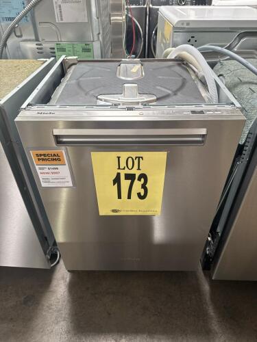 Miele G 5056 SCVi SFP built-in dishwasher, stainless steel finish, 16 place settings, 44 dBA, 23.56 x 22.44 x 33.75 in (59.8 x 57 x 85.7 cm), hidden top controls, 120 V ~ 60 Hz, 1.4 kW, 110 lbs (49.9 kg), AutoSensor, QuickIntenseWash, ComfortClose door, o