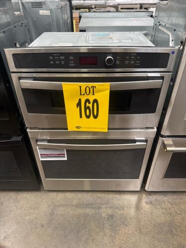 GE Profile PT7800SH9SS 30" Built-In Convection Microwave/Wall Oven, featuring a 1.7 cu. ft. convection microwave and a 5.0 cu. ft. True European Convection oven, glass touch controls with dial, self-clean with steam clean option, heavy-duty roller rack, 1