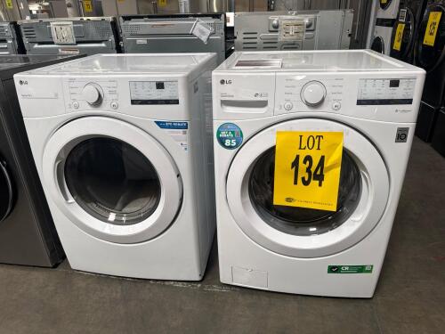 LG WASHER AND DRYER, WM3400CM S/N-106VWSM0S454 / DLG3401W S/N-112KWVQ17759