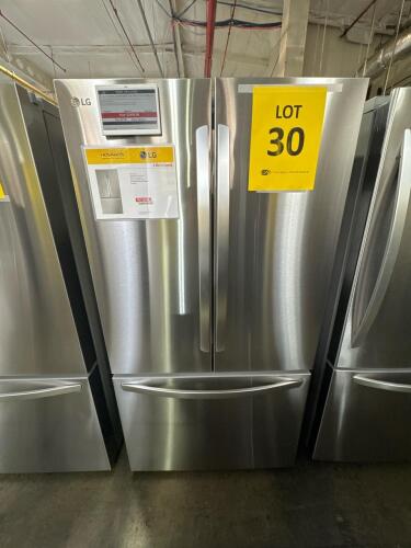 LG LRFLC2706S 36in SMART COUNTER-DEPTH MAX FRENCH DOOR REFRIGERATOR SS, S/N-307KRBYP8325 RETAL $2,700
