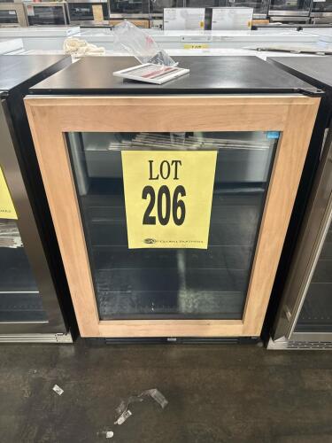 Zephyr PRW24C02CPG 45-Bottle Dual Zone Panel Ready Wine Cooler, 24" wide, dual temperature zones (38&deg;F&ndash;65&deg;F each), digital controls, 123 lbs, concealed zero-clearance hinge, R600a refrigerant, black wood racks, LED lighting, built-in or freestanding insta