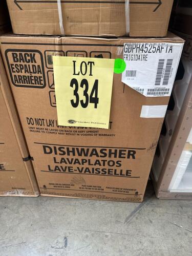 Frigidaire GDPH4525AF Stainless Steel Built-In Dishwasher, 14 place settings, 49 dBA noise rating, ENERGY STAR&reg; Certified, 5 wash cycles, top control panel, Dual OrbitClean&reg; Wash System, SaharaDry&trade;, NSF&reg; Certified Sanitize, 33.5 in x 24 in x 25 in, 120V/1