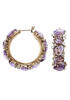 POMELLATO, WOMEN'S LULU 18K YELLOW GOLD PURPLE AMETHYST EARRINGS, POMELLATOJ-EARLULUAMETH-SD "STORE DISPLAY" (IN ORIGINAL BOX) - MSRP: $17000 US