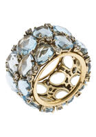 POMELLATO, WOMEN'S LULU 18K YELLOW GOLD BLUE TOPAZ RING, POMELLATOJ-RINGLULUTOPAZ-SD "STORE DISPLAY" (IN ORIGINAL BOX) - MSRP: $17000 US