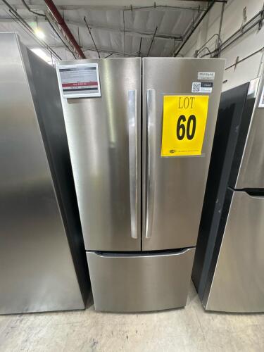 FRIGIDAIRE GALLERY GRFN2023AF 30in STANDARD DEPTH FRENCH DOOR REFRIGERATOR SS, S/N-1K51270815 RETAIL $1779