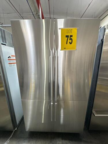 DACOR DRF485300AP 48in FRENCH DOOR BUILT-IN REFRIGERATOR SS, S/N-0CDV49LW700111W RETAIL $12,899