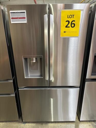 LG LRRXC2606S 36in COUNTER-DEPTH MAX FRENCH DOOR REFRIGERATOR SS, S/N-412KRWZ2M089