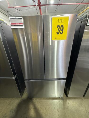 SAMSUNG RF30BB6200QL 36in BESPOKE 3-DOOR FRENCH DOOR REFRIGERATOR SS, S/N-1H7X43AT301856H RETAIL $2,700