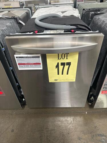 LG LDTH7972S Smart Top Control Dishwasher with 15 place settings, TrueSteam technology, TrueSteam & Dynamic Dry system, 3 adjustable racks, PrintProof stainless steel finish, Wi-Fi enabled with ThinQ, Energy Star certified, 120V/11.5A, 33.62" H x 23.75" W