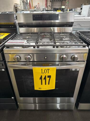 SAMSUNG NX60A6711SS 30in SMART FREESTANDING GAS RANGE SS, S/N-0J4Y7DAW600612N RETAIL $1249