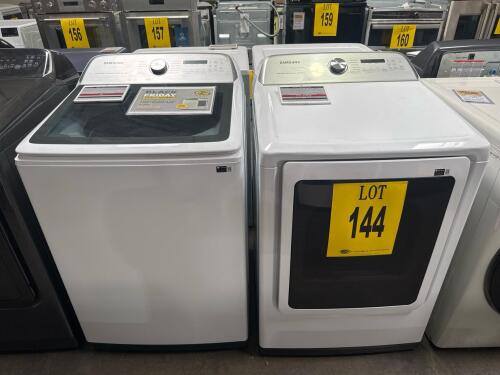 SAMSUNG WASHER AND DRYER, WA52DG5500W S/N-01K257BX511976K / DVG52A5500W S/N-0BBQ5BCX300381R