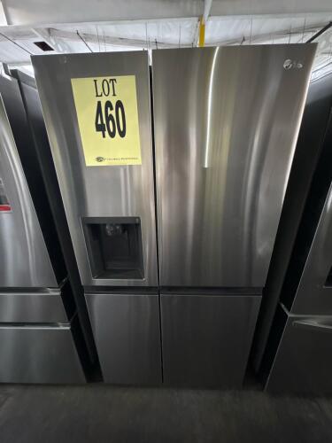 LG LRSXC2306S/00 side-by-side refrigerator, 23 cu. ft. capacity, printproof stainless finish, includes external water and ice dispenser, Smart Inverter compressor, Multi Air Flow, LED lighting, 35.9"W x 28.9"D x 70.5"H, made in Mexico, serial number 112MR