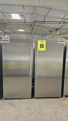 SET OF 2, Frigidaire Professional 19 Cu. Ft. Refrigerator &amp; Freezer, Stainless Steel, Single-Door, models FPRU19F8WF3 and FPFU19F8WF4, both measure 71.75&rdquo;H x 32.875&rdquo;W x 26.625&rdquo;D (182.2 x 83.5 x 67.6 cm), automatic defrost, ENERGY STAR&reg; certified, 115V