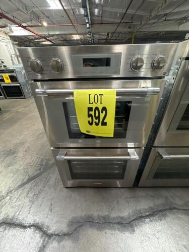 Thermador Professional Double Steam Wall Oven PODS302W/03, 30" Built-in, Stainless Steel, 208V/240V AC, 60 Hz, 7.5 kW/9.2 kW, Upper Oven: 2.8 cu ft, Lower Oven: 4.5 cu ft, Rotary control, TFT touch control, Home Connect app, Fast 2-hour self-clean mode, T