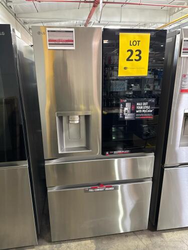 LG LF29S8365S 36in SMART INSTAVIEW DOOR-IN-DOOR STANDAR DEPTH MAX 4-DOOR FRENCH DOOR REFRIGERATOR SS, S/N-404KRKSN9085 RETAIL $3,400