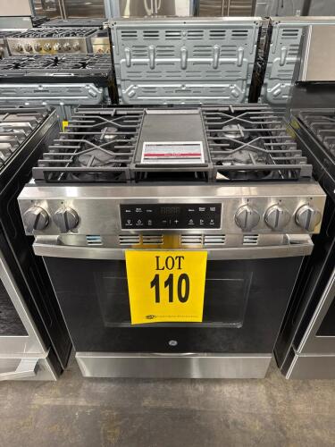 GE GGS500SVSS 30in FRONT CONTROL GAS RANGE SS, S/N-TZ012781Q RETAIL $1349