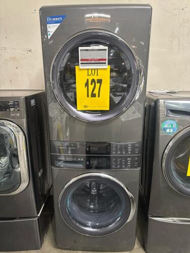 ELECTROLUX ELTG7600AT 27in SINGLE UNIT FRONT LOAD LAUNDRY TOWER GAS DRYER S/N-4B34400353 RETAIL $2799