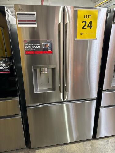 LG LF24Z6530S 36in COUTER-DEPTH MAX W/ZERO CLEARANCE 3-DOOR FRENCH DOOR REFRIGERATOR SS, S/N-411KRFN52187