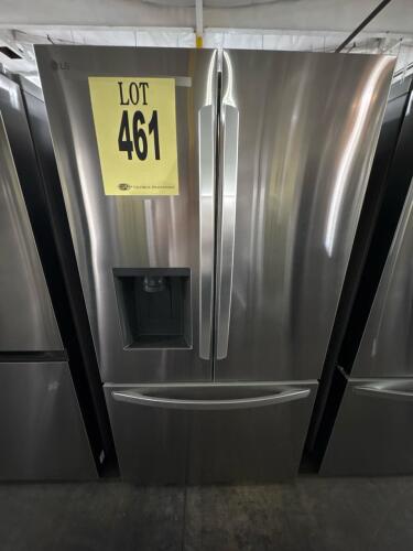 LG LRFKS3106S/00 31 cu.ft French Door Refrigerator, Dual Ice Makers, Smart WiFi with ThinQ, stainless steel finish, 2023 model, external water and ice dispenser, Energy Star, 35 3/4"W x 70 1/4"H x 34 3/8"D, Serial: 309KRMKNX491, RETAIL: $4069