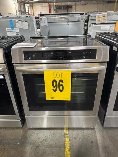 FRIGIDAIRE FCFI3083AS 30in FRONT CONTROL INDUCTION RANGE W/CONVECTION BAKE SS, S/NVF40700662 RETAIL $1299