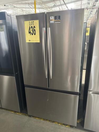 Samsung RF32CG5100SR 31.5 cu. ft. French Door Refrigerator featuring Dual Auto Ice Maker, Wi-Fi Connectivity, All-Around Cooling, Space Max Technology&trade;, High-Efficiency LED Lighting, Fingerprint Resistant Stainless Steel finish, Serial Number: 0BXF4BCW603