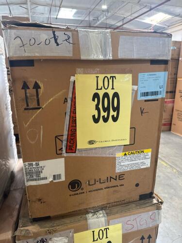 U-Line U-29RB-00A 3.3 cu. ft. undercounter refrigerator, black finish, 115V, dimensions: 28.5" H x 20.9" W x 23" D, weight: 89 lbs, temperature range: 34&deg;F to 45&deg;F, three removable tempered glass shelves, three fixed door shelves, ENERGY STAR&reg; certified, 