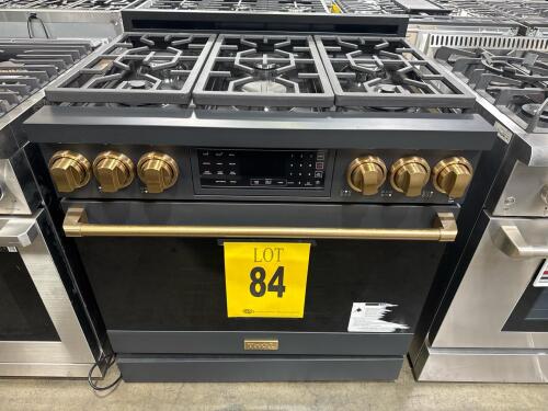 THOR RSG36B 36in PRO STYLE GAS RANGE BLACK 6 BURNERS, S/N-RSG36BV02481092