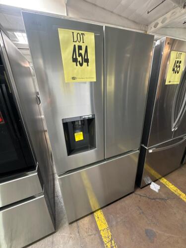 LG LF26C6230V 26.2 cu. ft. French Door Refrigerator, features include stainless steel finish, external water/ice dispenser, Wi-Fi LG ThinQ smart app compatibility, Slim SpacePlus&reg; Ice System, CSA &amp; NSF certified, automatic defrost, 115V operation, man