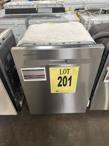 Whirlpool WDP540HAMZ Built-In Dishwasher, 55 dBA, 24" wide, stainless steel finish, energy consumption 270 kWh/year, 12 place settings, Boost Cycle, Triple Filtration, 2 racks, plastic tub, annual cost estimate $38, includes racks and drain hose, serial F