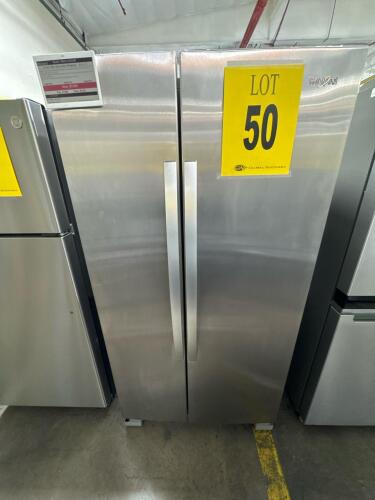 WHIRLPOOL WRS315SNHM 36in SIDE-BY-SIDE REFRIGERATOR SS, S/N-HRD1913852 RETAIL $1599