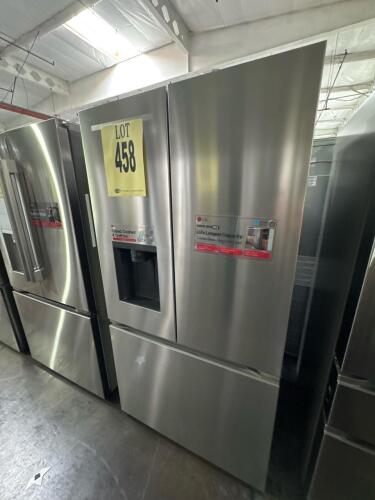 LG LF26C6230V 26.2 cu ft French Door Refrigerator, Stainless Steel, Wi-Fi enabled, features dual ice makers with cubed, crushed, and craft ice, external water dispenser, Smart Cooling system, SmartDiagnosis, Energy Verified, dimensions: 35 3/4" W x 70 1/4