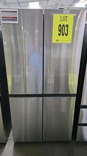 Samsung RF23DB9600QLAA 4-Door Flex&trade; French Door Refrigerator, 22.5 cu. ft., Stainless Steel, featuring Beverage Center&trade;, Dual Auto Ice Maker (cubed ice and Ice Bites&trade;), SmartThings compatibility, AI Family Hub+ with AI Vision Inside, FlexZone&trade; with 5 temp