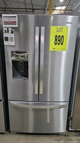 Whirlpool WRF757SDHZ03 36in French Door Refrigerator, 26.8 cu. ft., Fingerprint Resistant Steel s/n KB1908151 $3199