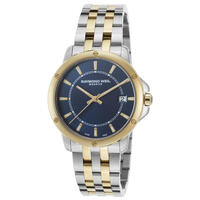 RAYMOND WEIL, MEN'S TANGO TWO-TONE STAINLESS STEEL BLUE DIAL SS WATCH, RW-5591-STP-50001 (IN ORIGINAL BOX) - MSRP: $1195 US